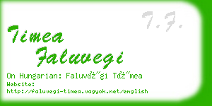 timea faluvegi business card